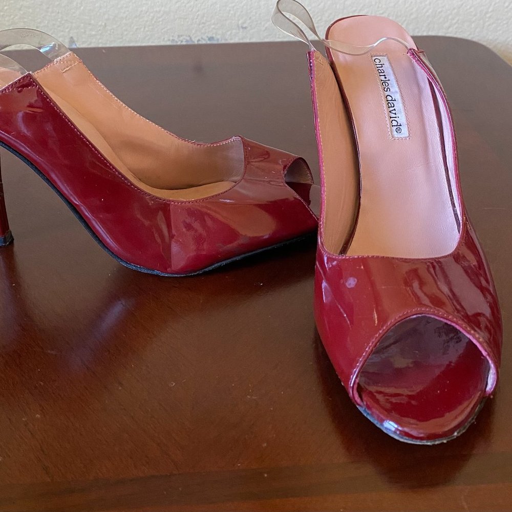 Charles David  Patent Leather Stilettos